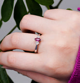 Pink Zircon Marquise Stone Ring