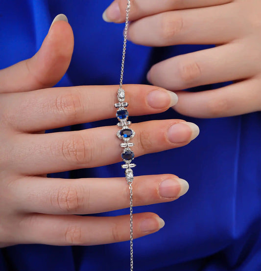 Azure Relic Silver Bracelet