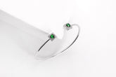 Emerald Square Open Bangle