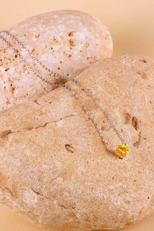 Citrine Heart of Light Necklace