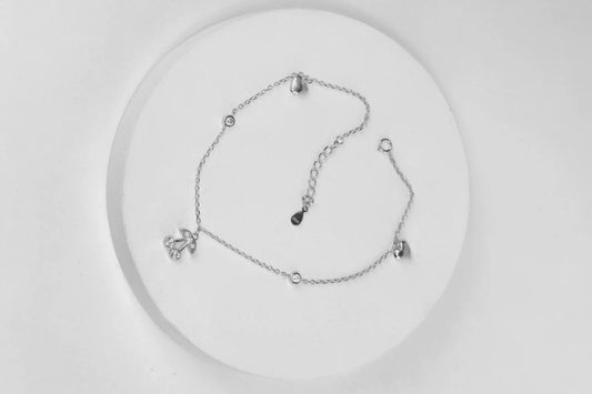 Clover Charm Anklet