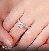 Silver Ring with Clear Crystal