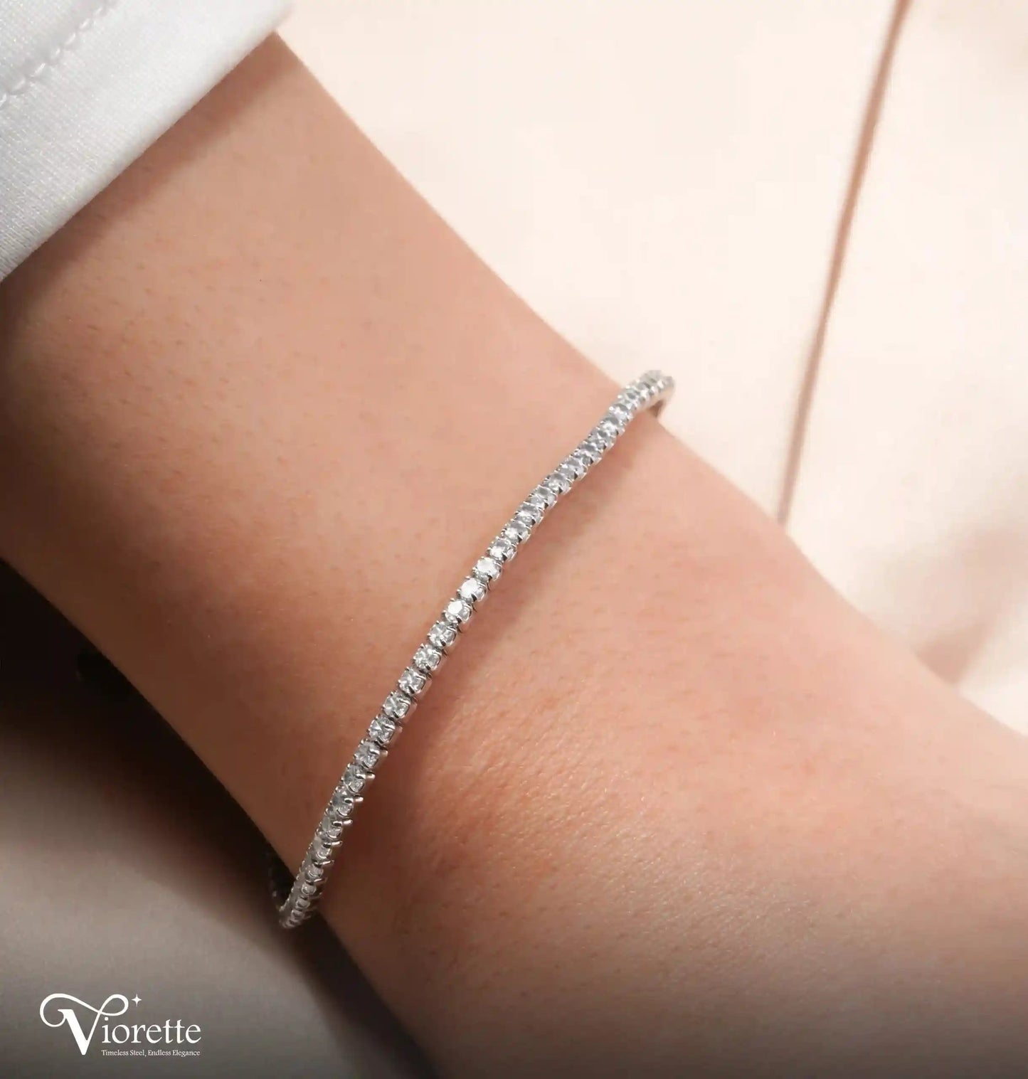 2mm Tennis Silver Bracelet