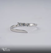 Three-Stone Open Ring