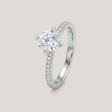 Pavé White Zircon Promise Ring