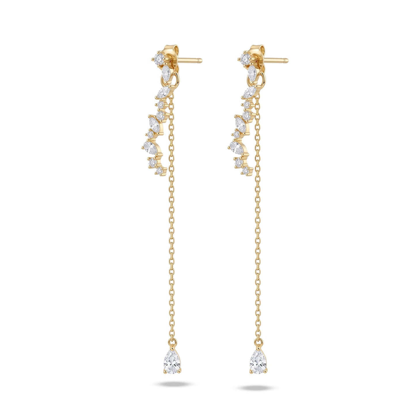 Gilded Constellation Drop Earrings