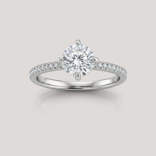 Pavé White Zircon Promise Ring