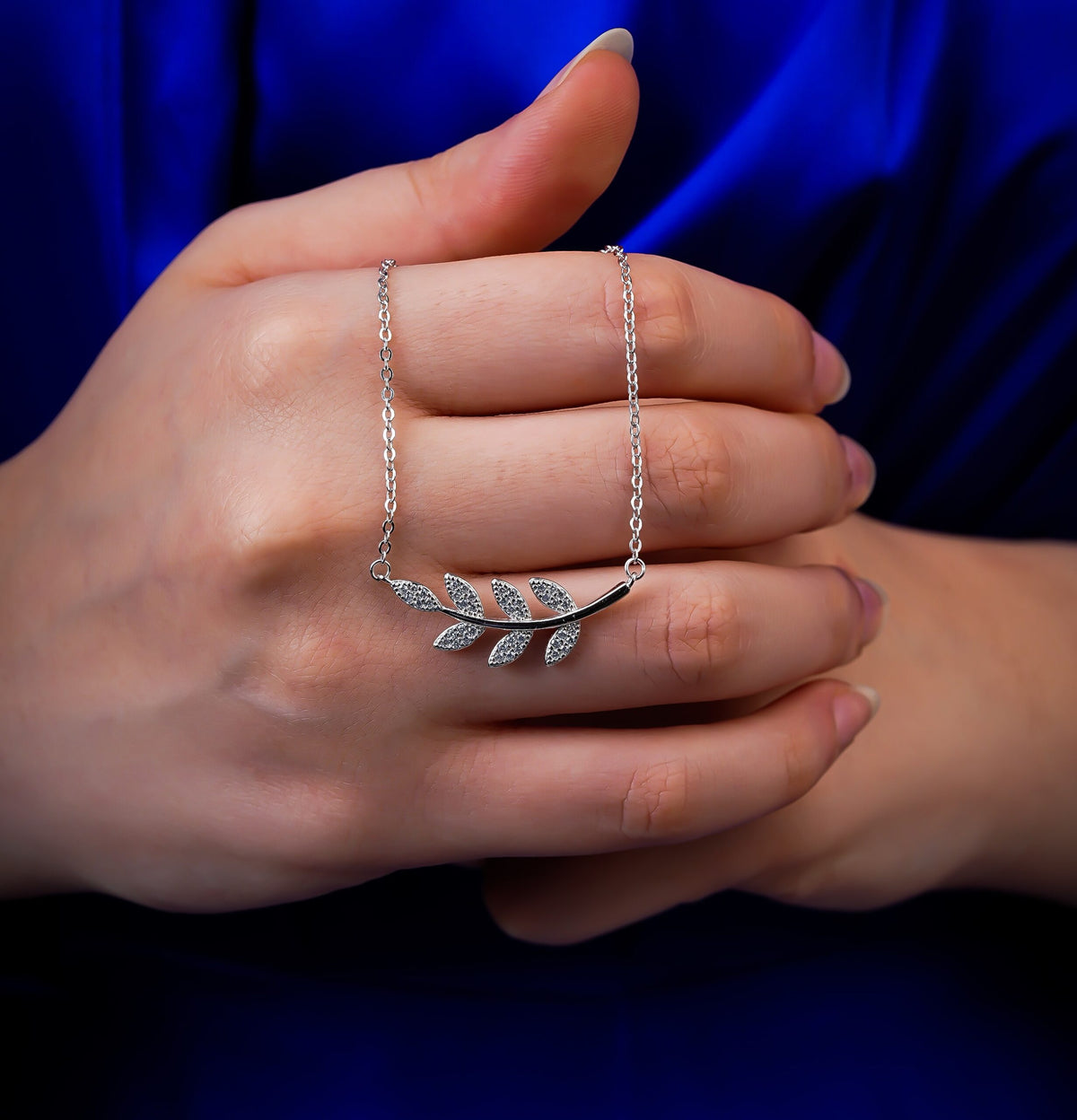 Silver Leaf Vine Necklace