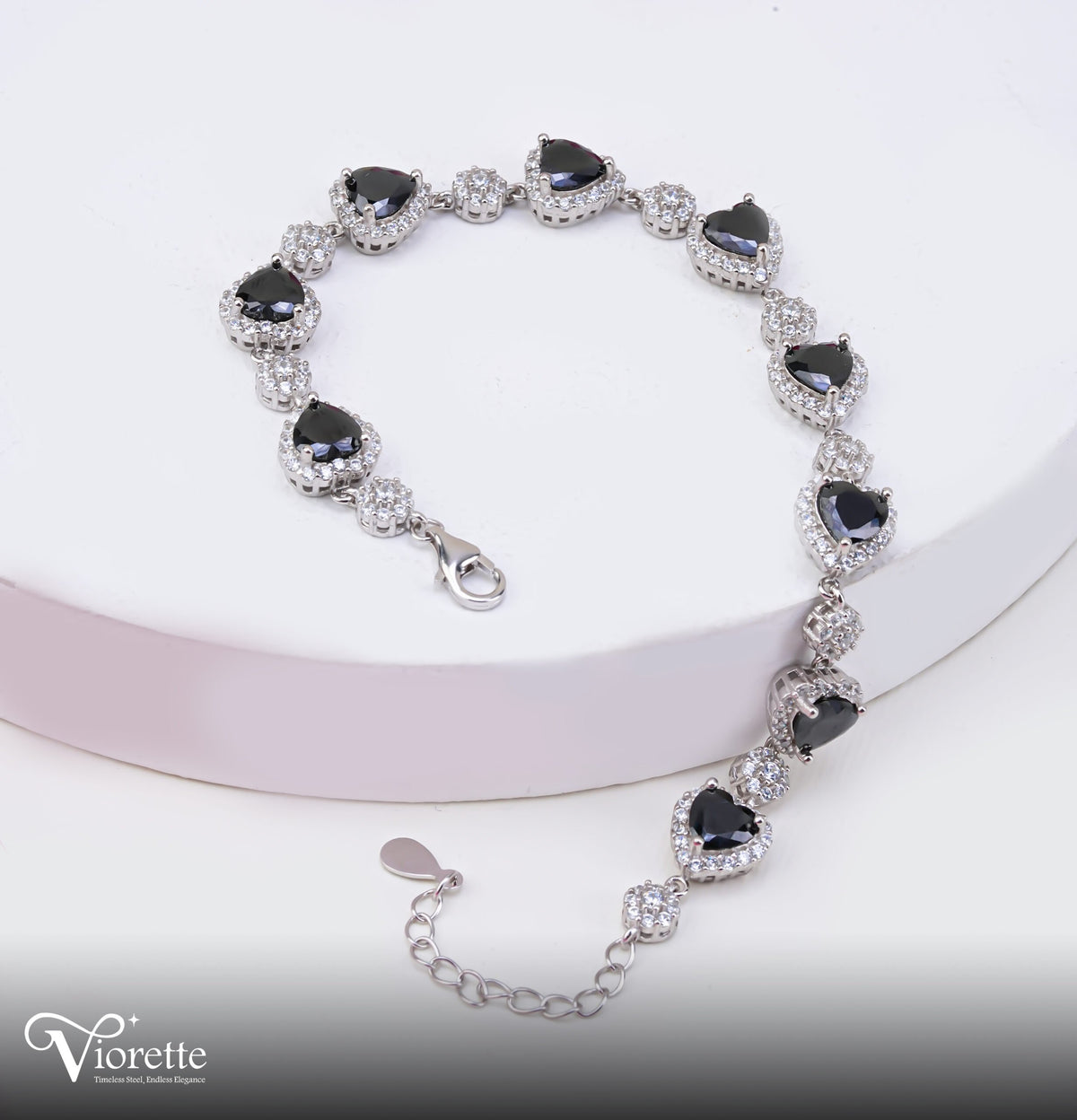 Midnight Heart Bracelet