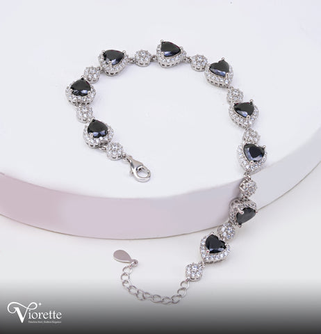 Midnight Heart Bracelet