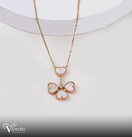Heart-Winged Butterfly Necklace