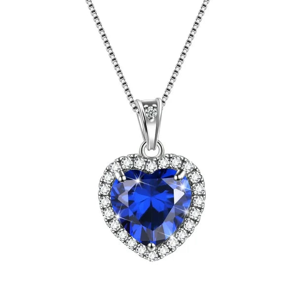 Pandora Silver Necklace With Crystal Heart