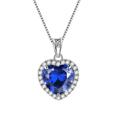 Pandora Silver Necklace With Crystal Heart