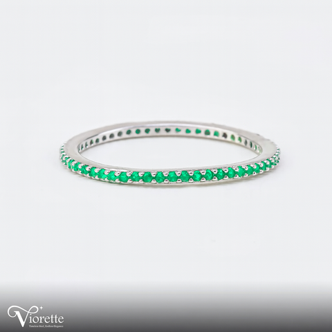 Green Eternity Spark Ring