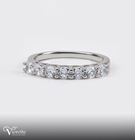 Classic Zircon Row Ring
