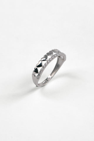 Eternal Hearts Silver Band