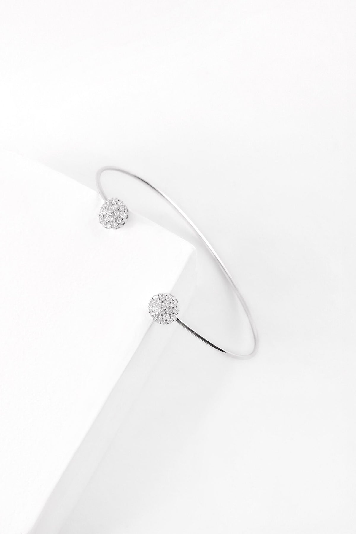 Radiant Sphere Open Bangle