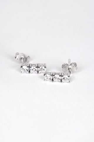 Triple Spark Stud Earrings