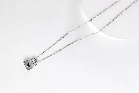 Sparkling Purse Pendant Necklace