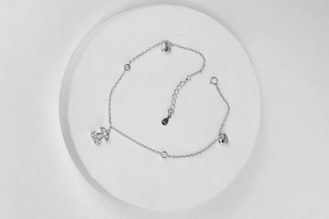 Clover Charm Anklet