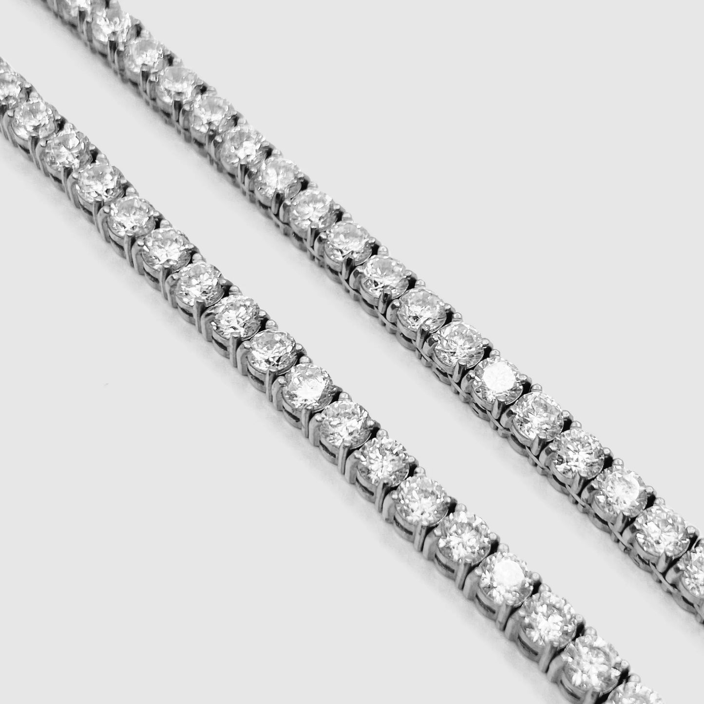 3mm Silver Tennis Necklace