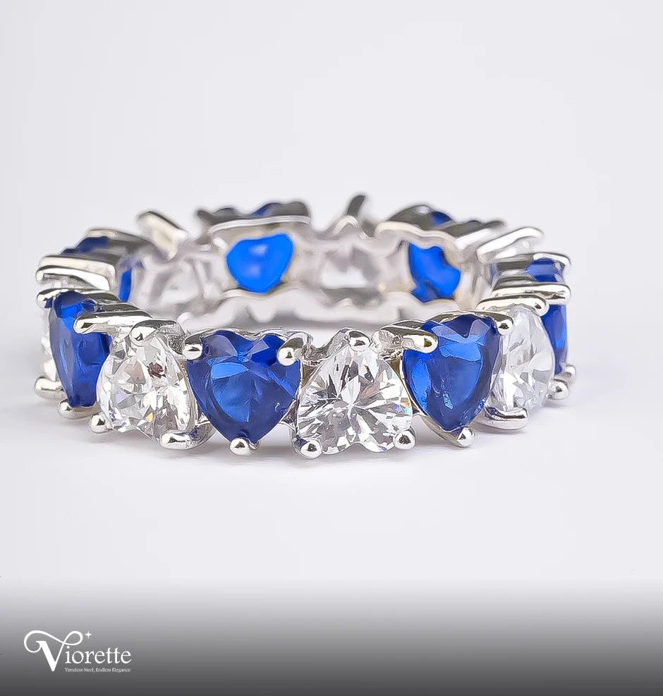 Sparkling Heart Symphony Ring