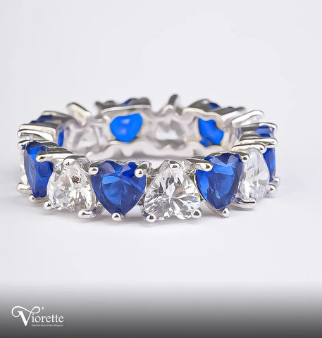 Sparkling Heart Symphony Ring