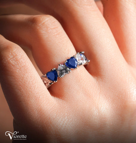 Sparkling Heart Symphony Ring