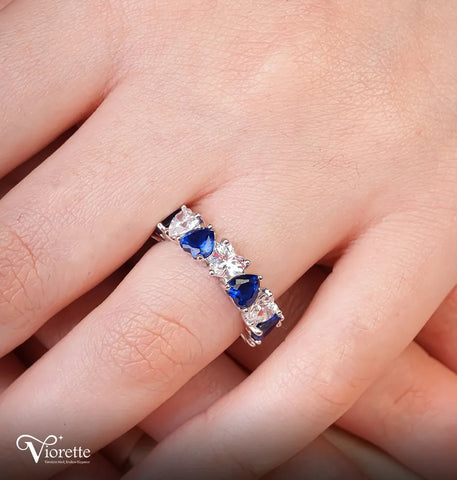 Sparkling Heart Symphony Ring