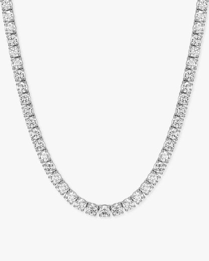 4mm Silver Tennis Necklace