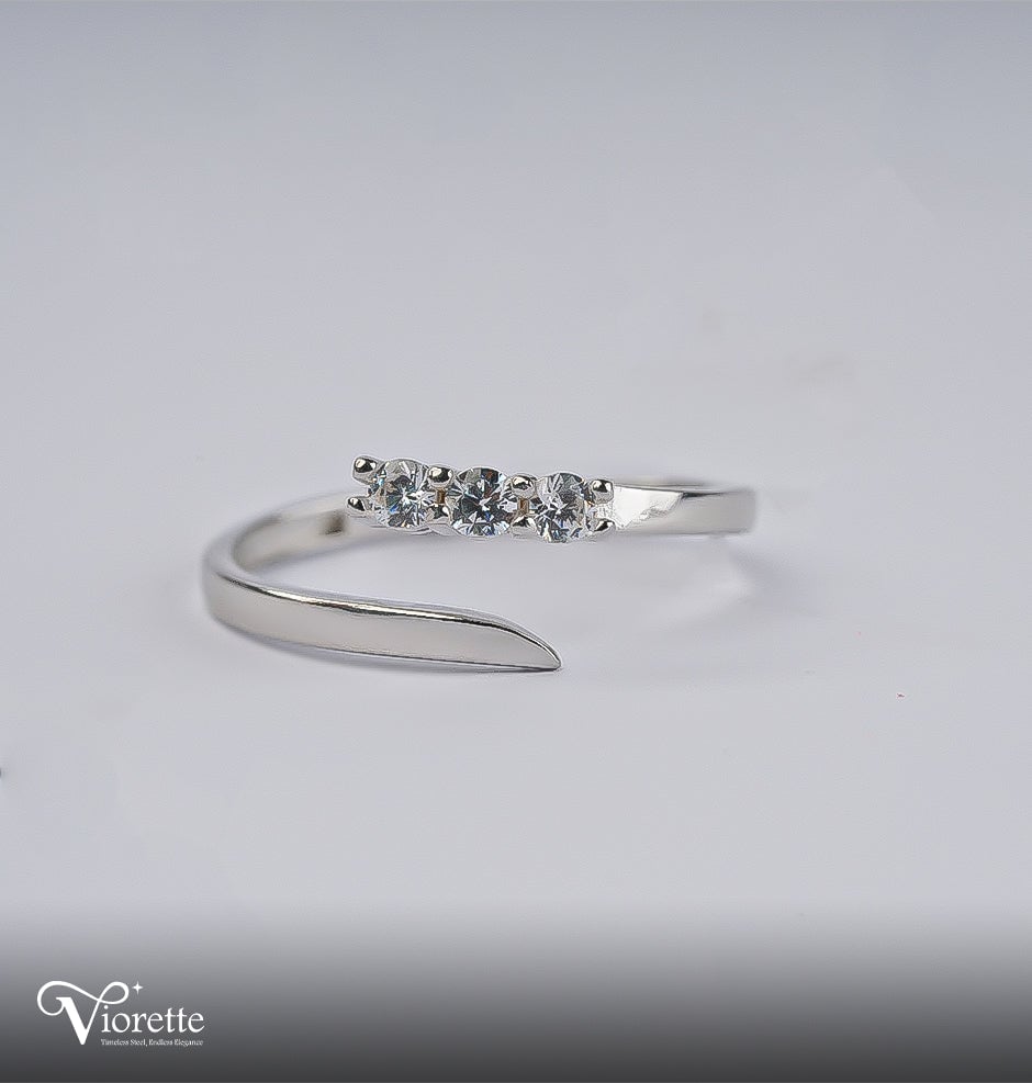 Three-Stone Open Ring