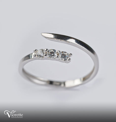 Three-Stone Open Ring
