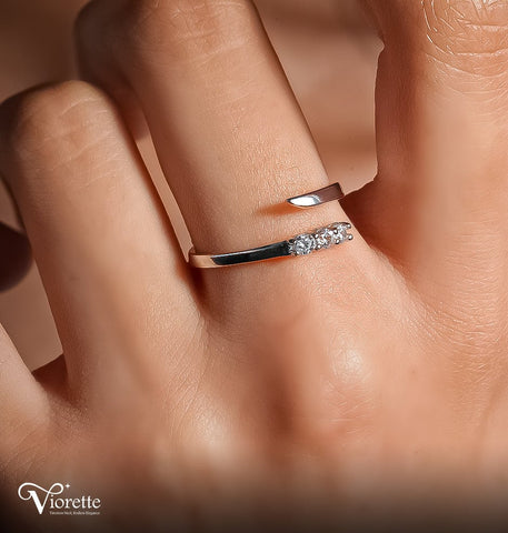 Three-Stone Open Ring