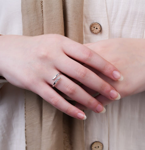 Three-Stone Open Ring
