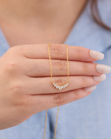 Gilded Radiant Arc Necklace