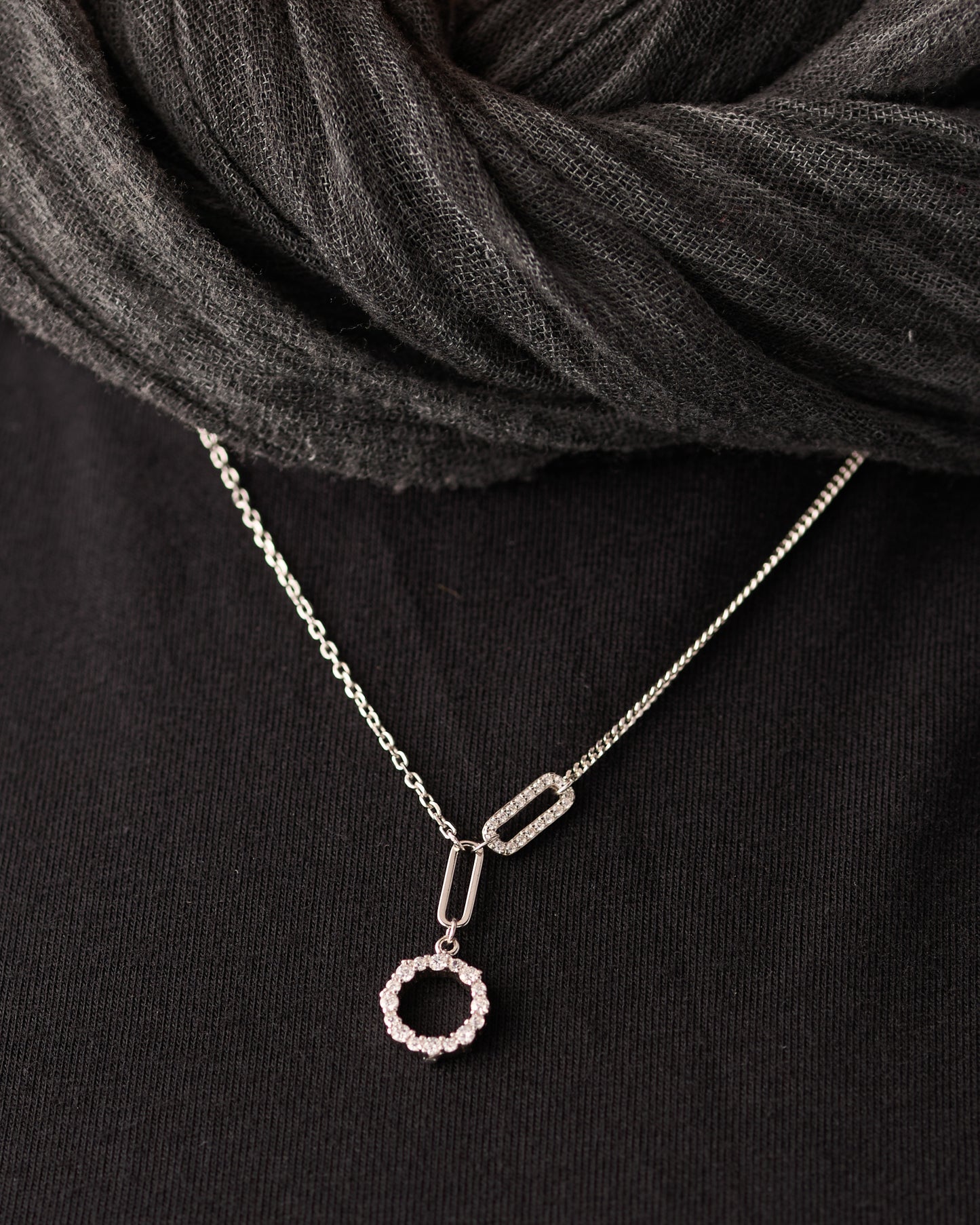 Viorette Eternity Link necklace in 925 sterling silver