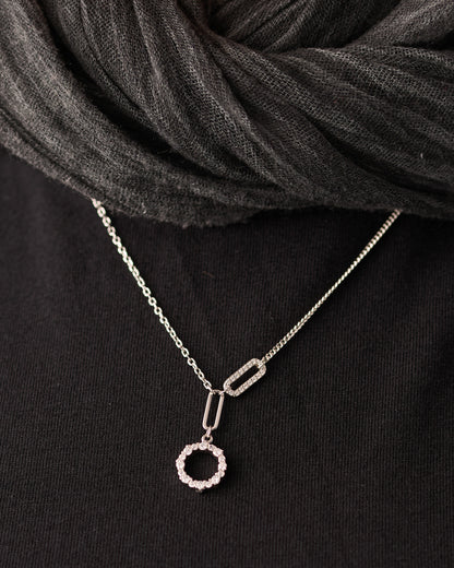 Viorette Eternity Link necklace in 925 sterling silver