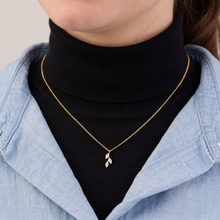 Dainty Leaf Gold-Plated Silver Necklace