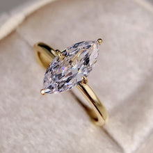 Gold Plated Lumière Marquise Ring