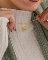 Sunflower Gold-Plated Silver Necklace